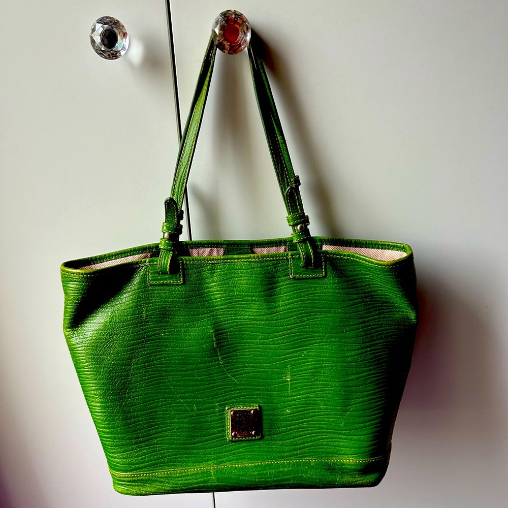 Grass green satchel
